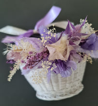 Load image into Gallery viewer, Flower girl basket - purple &amp; lilac
