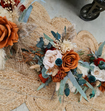 Load image into Gallery viewer, Everlasting bridesmaids bouquets - terracotta, green &amp; neutral
