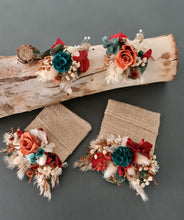 Load image into Gallery viewer, Everlasting buttonholes &amp; pocket flowers - terracotta, green &amp; neutral
