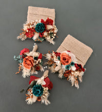 Load image into Gallery viewer, Everlasting buttonholes &amp; pocket flowers - terracotta, green &amp; neutral
