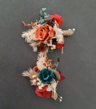 Load image into Gallery viewer, Everlasting buttonholes &amp; pocket flowers - terracotta, green &amp; neutral
