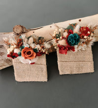 Load image into Gallery viewer, Everlasting buttonholes &amp; pocket flowers - terracotta, green &amp; neutral
