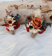 Load image into Gallery viewer, Everlasting buttonholes  - terracotta, green &amp; neutral
