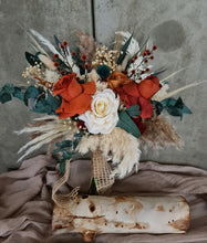 Load image into Gallery viewer, Everlasting bridal bouquet - terracotta, green &amp; neutral
