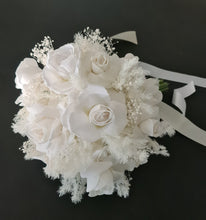 Load image into Gallery viewer, White bridal bouquet, bridesmaids &amp; flower girl
