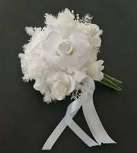 Load image into Gallery viewer, White bridal bouquet, bridesmaids &amp; flower girl
