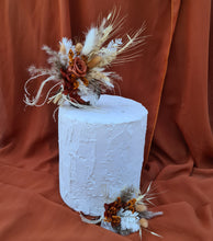 Load image into Gallery viewer, Everlasting flowers rustic cake topper
