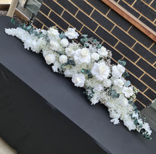 Load image into Gallery viewer, Bride and groom table flowers - green &amp; white
