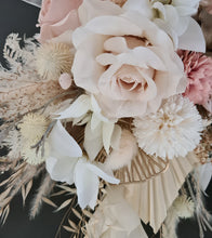 Load image into Gallery viewer, Everlasting flowers bridal bouquet in blush &amp; champagne gold
