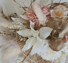 Load image into Gallery viewer, Everlasting flowers bridesmaids bouquet in blush &amp; champagne gold
