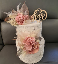 Load image into Gallery viewer, Preserved roses cake toppers for the wedding cake
