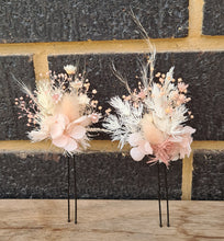 Load image into Gallery viewer, Preserved flowers bobby pin large x 2
