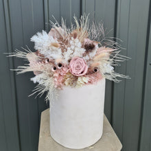 Load image into Gallery viewer, X - Dusty pink preserved flowers cake topper
