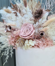 Load image into Gallery viewer, X - Dusty pink preserved flowers cake topper
