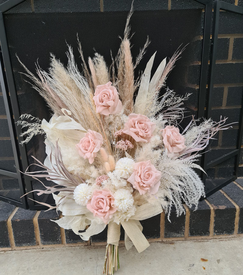 X - Large real touch everlasting bridal bouquet