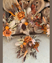 Load image into Gallery viewer, X - Rustic real touch rose bridesmaids bouquets
