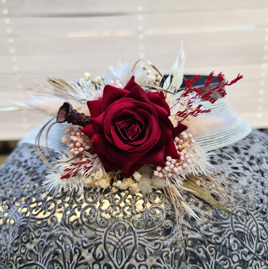 X - Silk & preserved Everlasting flowers corsage