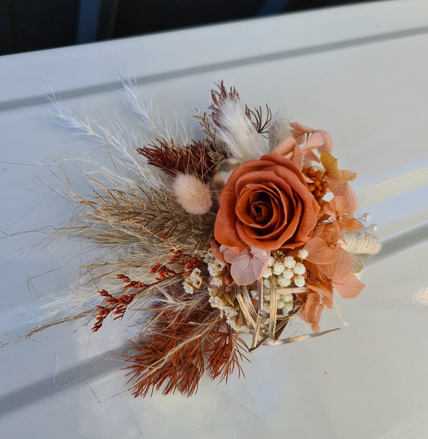 X - Everlasting preserved rustic buttonhole – Amazing Blooms AU