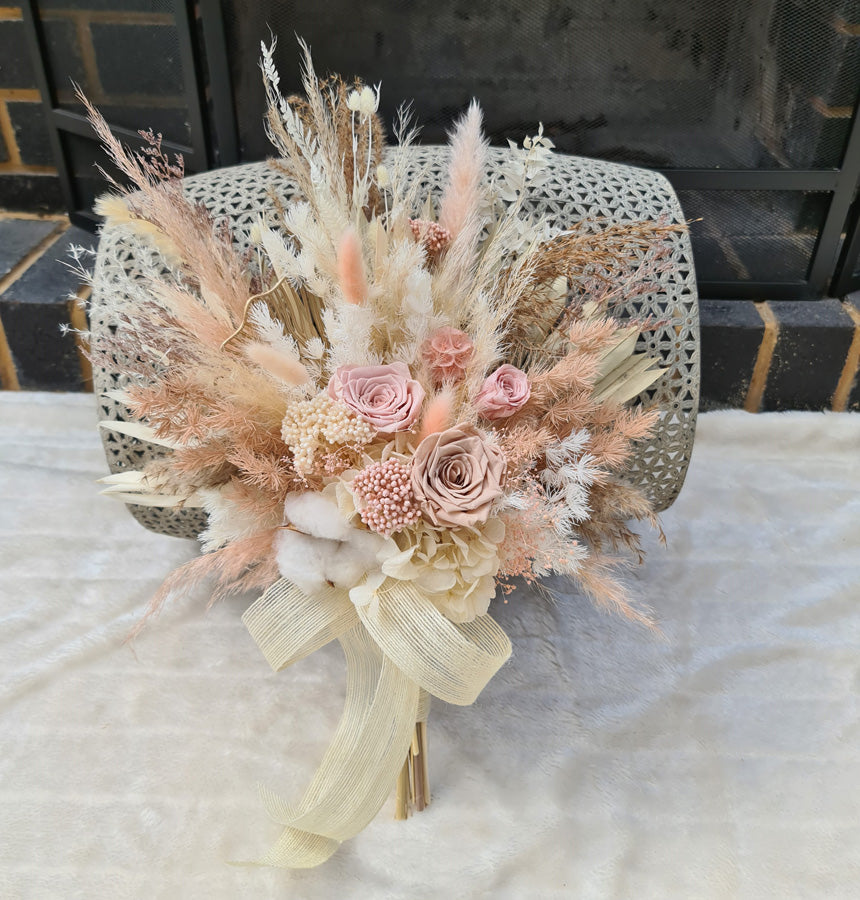 X - Everlasting preserved bridal bouquet - blush