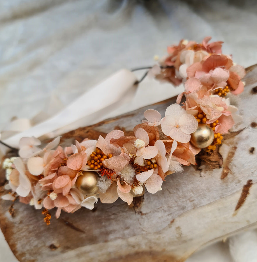 X - Flower girl crown - everlasting flowers