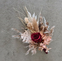 Load image into Gallery viewer, X - Everlasting mini rose groom&#39;s buttonhole
