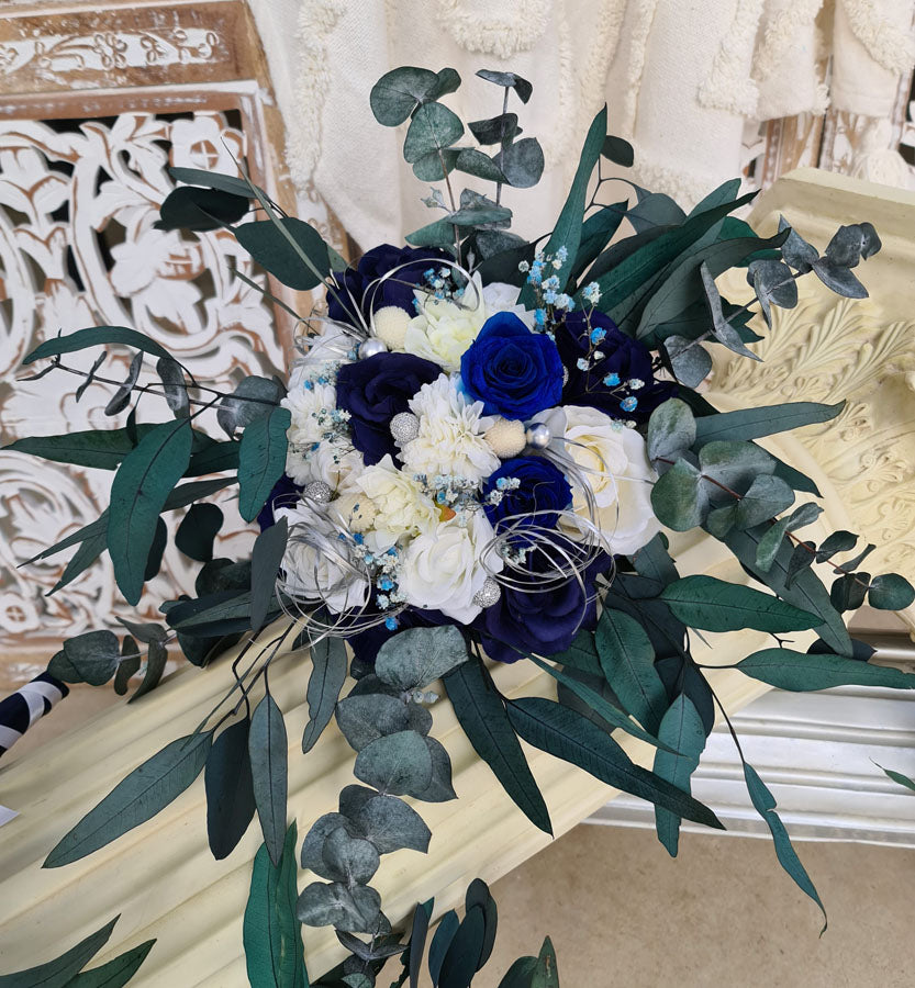 X - Everlasting bridal bouquet - silk & preserved